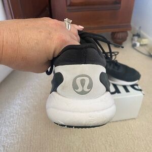 Women’s LuLu Lemon BlissFeel Run shoes in black. Size 5.5. Great condition.